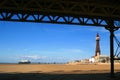 Blackpool Tower from under Central Pier