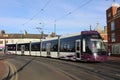 Blackpool tram on Lord street in Fleetwood