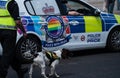 Police and Police dog at Blackpool Pride festival