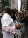 Blacks for Trump, Demonstrators Near Trump Tower, NYC, USA