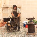 Blacksmith on Castle in Telc