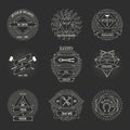 Blacksmith and forging logo or emblem vintage