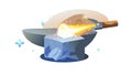 Blacksmith Forging Metal on an Anvil with Hammer, vector design Generative AI Royalty Free Stock Photo