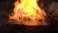 Blacksmith furnace with burning coals. Royalty Free Stock Photo