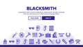 Blacksmith Landing Header Vector