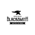 Blacksmith metalworks Logo Design Inspiration