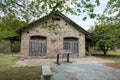 Blacksmith shop at Whitney Plantation in Vacherie, Texas. The plantation operated from operated from 1752-1975 and serves nowadays Royalty Free Stock Photo