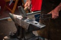 Blacksmith, smithy and blacksmith tools Royalty Free Stock Photo