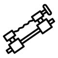 Blacksmith steel tool icon, outline style