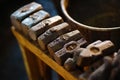 blacksmith tools, forge hammer Royalty Free Stock Photo