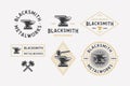 Blacksmith Logo Set White Background