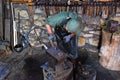 Blacksmith at work