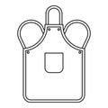 Blacksmiths apron icon outline