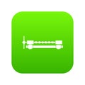 Blacksmiths clamp icon digital green