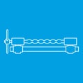 Blacksmiths clamp icon outline