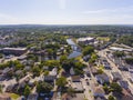 Blackstone River aerial view, Rhode Island, USA Royalty Free Stock Photo