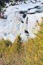 Blackwater Falls, WV, in Winter Vertical Royalty Free Stock Photo