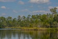 The Blackwater River at Russell Harber Landing in Milton, Santa Rosa County, Florida Royalty Free Stock Photo