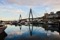 Blackwattle Bay and Anzac Bridge, Sydney, Australia Royalty Free Stock Photo