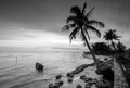 Blackwhite photos panorama of bintan island wonderful indonesia Royalty Free Stock Photo