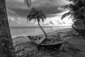 Blackwhite photos panorama of bintan island wonderful indonesia Royalty Free Stock Photo