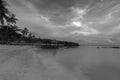 Blackwhite photos panorama of bintan island wonderful indonesia Royalty Free Stock Photo