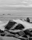 Blackwhite photos panorama of Padang wonderful indonesia Royalty Free Stock Photo