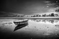 Blackwhite photos panorama of Padang wonderful indonesia Royalty Free Stock Photo