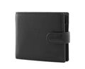 Blacl leather wallet Royalty Free Stock Photo