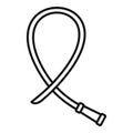 Bladder catheter icon, outline style