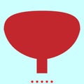 Bladder it is color icon . Royalty Free Stock Photo
