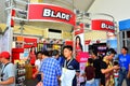 Blade accessories booth at Manila International Auto Show in Pasay, Philippines