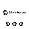 7 Blade Aperture Photography Logo Medium Opening