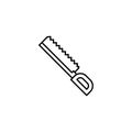 Blade cutting surgical saw icon. Simple line, outline vector elements of traumatology icons for ui and ux, website or mobile