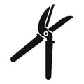 Blade secateur icon simple vector. Garden work