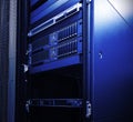 Blade server blur blue toning light fantastic