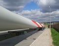 The blade of wind power plant Royalty Free Stock Photo