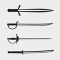 bladed weapons set