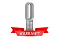 Bladeless air fan warranty concept. 3D rendering Royalty Free Stock Photo