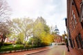 Bladen street towards Maryland State House capitol Royalty Free Stock Photo