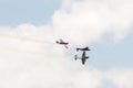 The Blades aerobatic display team performs at an airshow Royalty Free Stock Photo