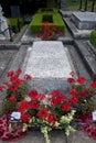 Bladon, Woodstock, UK, July 2013, St Martins Church the burial place of Sir Winston Churchill