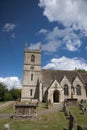 Bladon, Woodstock, UK, July 2013, St Martins Church the burial place of Sir Winston Churchill