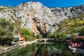 Blagaj Tekke, Dervish House, in rocks at Buna river, Bosnia And Herzegovina Royalty Free Stock Photo