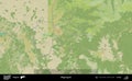 Blagoevgrad outlined, Bulgaria. Topographic Humanitarian Royalty Free Stock Photo