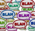 Blah - Speech Bubble Background Royalty Free Stock Photo