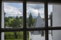 Blair Castle, near the Village of Blair Atholl in Perthshire, Scotland, UK, on a cloudy day