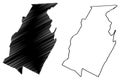 Blair County, Commonwealth of Pennsylvania U.S. county, United States of America, USA, U.S., US map vector illustration,