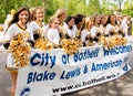Blake Lewis Cheerleader Group Royalty Free Stock Photo