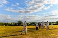 Summer Cricket - Blakesley - UK Royalty Free Stock Photo